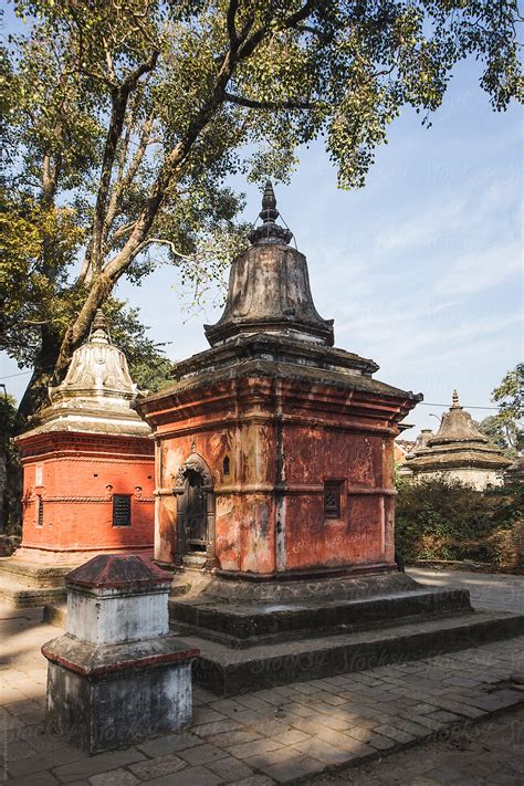 shrines in Pashupatinath temple ,in Kathmandu,Nepal by zheng long - Stocksy United