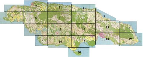 Jamaica Topographic Maps - 1:50000 Metric Topo Maps