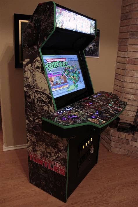 Custom Tmnt Arcade Arcade Diy Arcade Cabinet Arcade Machine