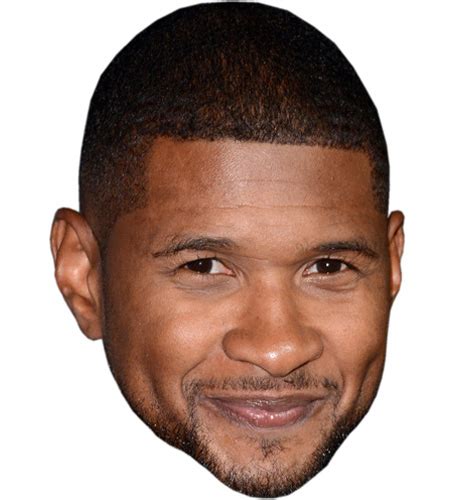 Usher VIP Celebrity Cardboard Cutout Face Mask