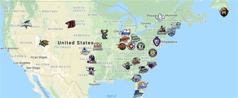 ECHL Map | Teams - Sport League Maps