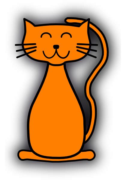 Orange Cat Clip Art at Clker.com - vector clip art online, royalty free & public domain