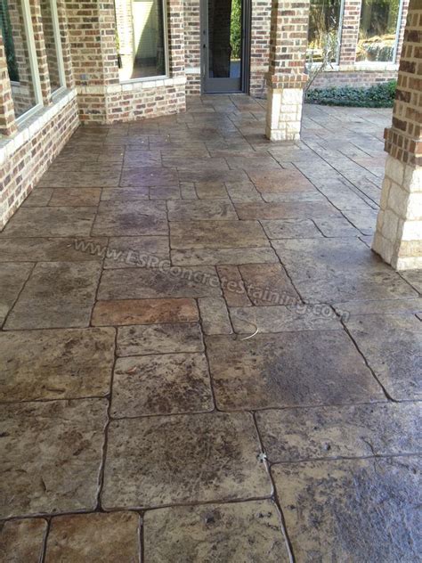 Stamped Concrete Patio Overlay