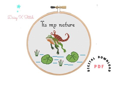 Aesop's Fables the Scorpion and the Frog Cross Stitch - Etsy