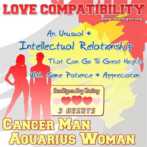 Cancer Man And Aquarius Woman Love Compatibility - SunSigns.Org