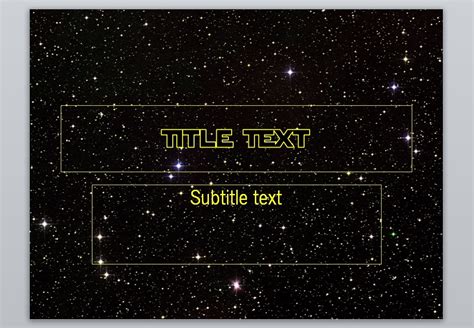 Star Wars Powerpoint Template Free