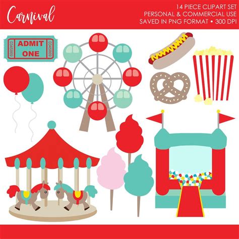 Carnival Clipart,carnival Clip Art,ferris Wheel Clipart,carousel ...