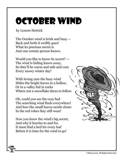 October Kids Poems to Read | Woo! Jr. Kids Activities : Children's Publishing | Kids poems ...