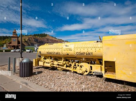 Homestake Mining Company train, Homestake Gold Mine museum in Lead, County Lawrence, South ...