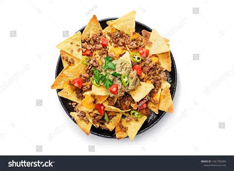 Nachos on plate Images, Stock Photos & Vectors | Shutterstock