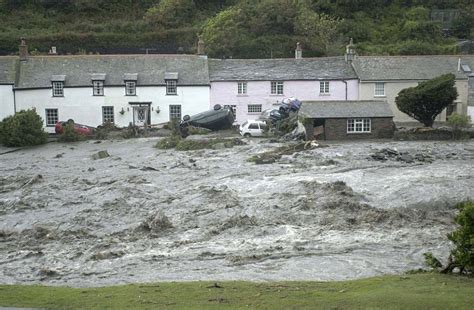 Ten years on from devastation: How the pretty Cornish village of Boscastle was ravaged by floods ...