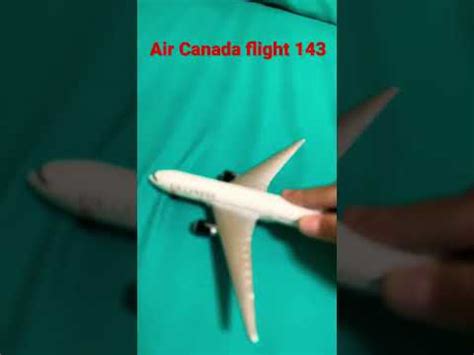 Air Canada flight 143 crash landing animation - YouTube