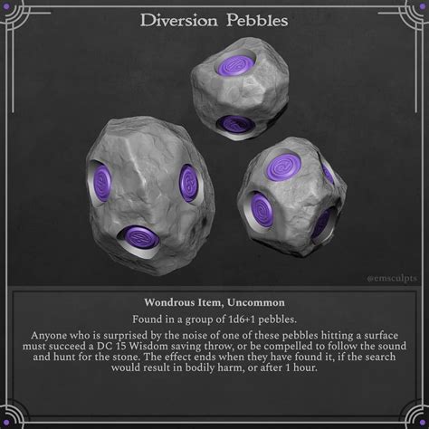 Diversion Pebbles | Dungeons and dragons homebrew, D&d dungeons and ...