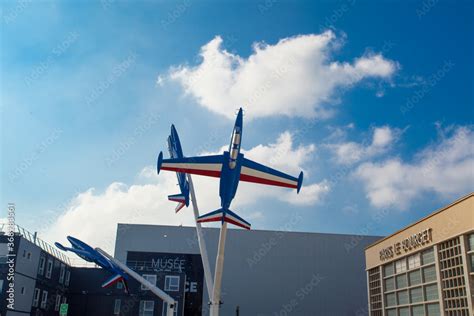 Airport Le Bourget, France - October 8, 2016 : Airplanes models at the ...