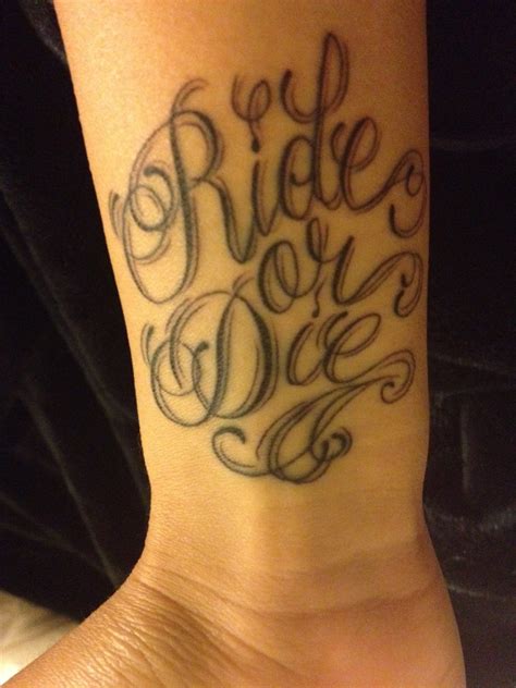 10+ Stijlvolle Ride or Die Tattoo Ideas