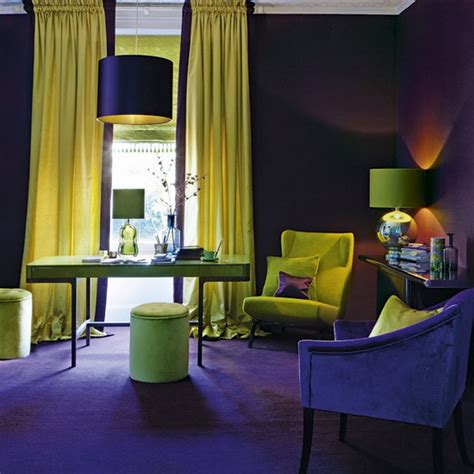 30 Examples of split complementary color scheme in Interiors