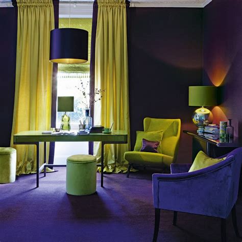 30 Examples of split complementary color scheme in Interiors