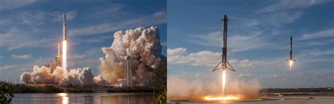 Falcon Heavy + Starman dual-screen wallpapers (32/9 and 32/10) full ...