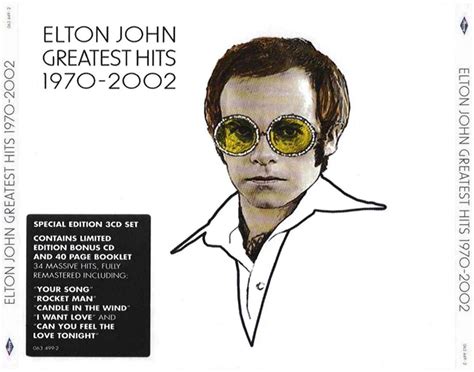 Elton John Greatest Hits 1970-2002. | Elton John | Pinterest