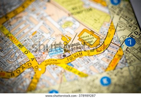 Fulham Broadway London Uk Map Stock Photo (Edit Now) 378989287