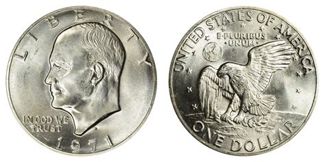 1971 S Eisenhower Dollars Silver Clad: Value and Prices