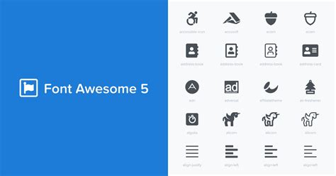 999 Font Awesome 5 Icons Tuyển chọn đa dạng