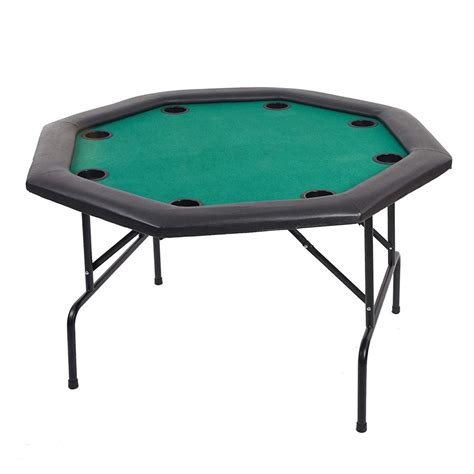 48” Octagon Folding Poker Table Folding Steel Legs and Cup Holders For ...