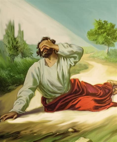 Paul blinded by the Lord on the Road to Damascus | Bible pictures ...