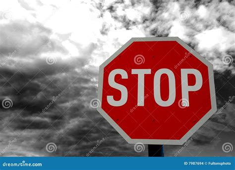 Stop Road Traffic Sign stock photo. Image of careful, caution - 7987694