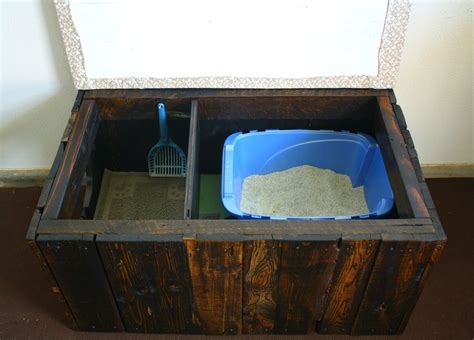 Tails to Tell: Reclaimed Pallet Wood Litter Box Bench