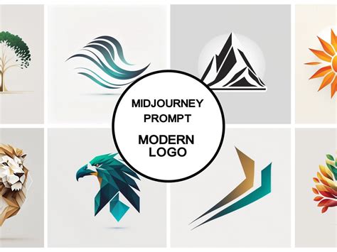 Midjourney Prompt for Modern Logos, Modern Logo Generator, Midjourney ...