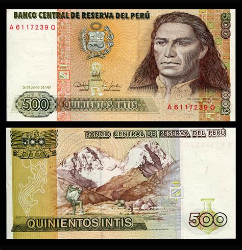 Billete Perú 500 Intis – NUMISMÁTICA MARTELL