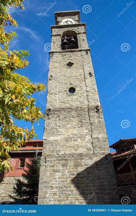 The Church Agia Paraskevi Tower Town of Metsovo, Epirus Stock Image - Image of square, culture ...