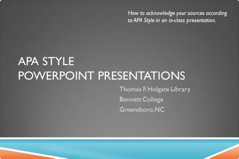 how to cite powerpoint presentations in apa