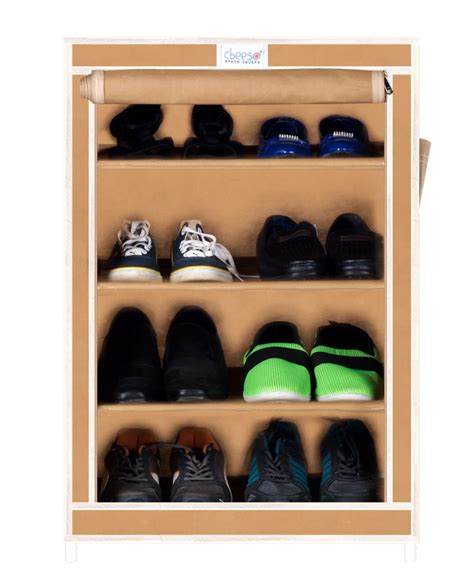 Matte Mild Steel Foldable Fabric Shoe Rack, 4 Shelves, Free Standing at Rs 799 in Bengaluru