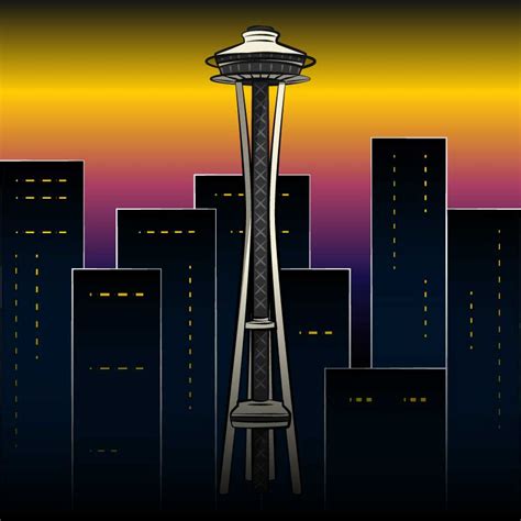 Space needle vector free download