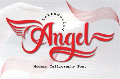 Angel Font by Arzaq's Studio · Creative Fabrica | Lettering fonts, Modern calligraphy fonts ...