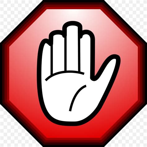 Hand Stop Sign Clipart