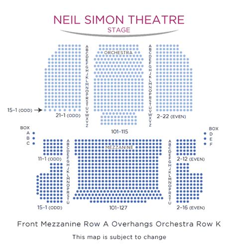 Neil Simon Theater Virtual Seating Chart | Cabinets Matttroy