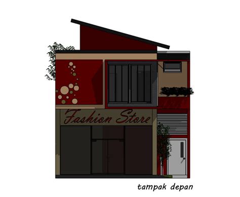 Belajar Menggambar: RUMAH TOKO atau TOKO RUMAH, entahlah......