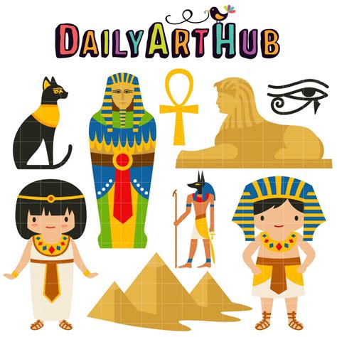 Ancient Egypt Clip Art Set – Daily Art Hub // Graphics, Alphabets & SVG