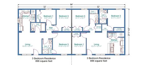 3 bedroom duplex house plans ~ Medem.co