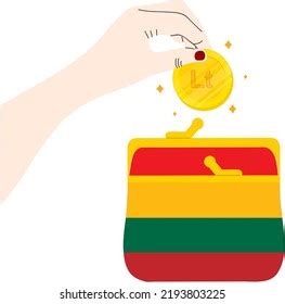 Lithuanian Flag Hand Drawnlithuanian Litas Hand Stock Vector (Royalty ...