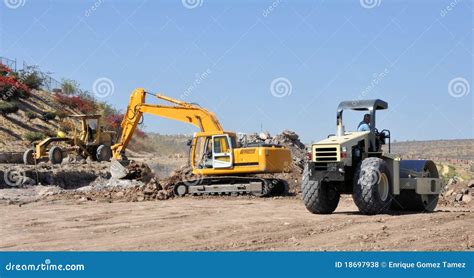 Road Construction stock photo. Image of compactator, build - 18697938