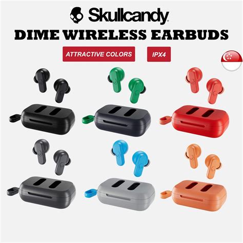 [SG] Skullcandy Dime True Wireless Earbuds/Earphones with Mic (True Black) | Shopee Singapore