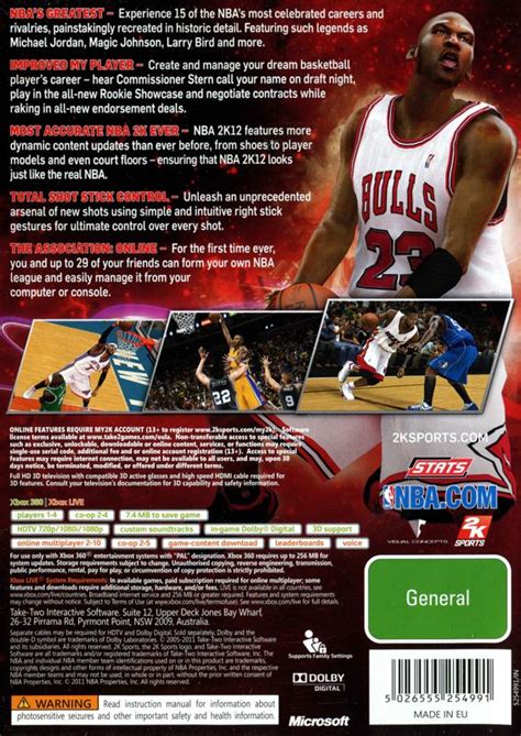 NBA 2K12 (2011) box cover art - MobyGames