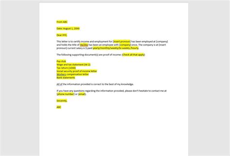 Employment Verification Letter Template, Employment Verification Letter, Employment Verification ...