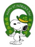 Printable Snoopy and Woodstock Peanuts Cartoon St. Patrick's Day ...