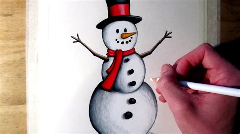 How to Draw a Snowman - YouTube