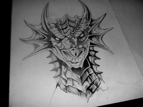 Dragon dibujo a lapiz hecho por mi. - Taringa!